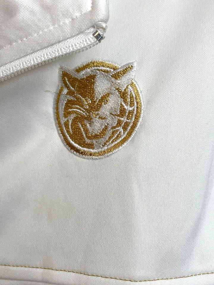 Adidas Charlotte Bobcats NBA Cremallera Completa Blanco y Dorado Chaqueta de Pista talla L Foto 3 de 3
