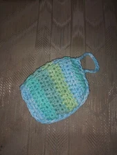 Handmade Crochet Knit Coin Change Credit Card Purse Wallet 5x3.5"