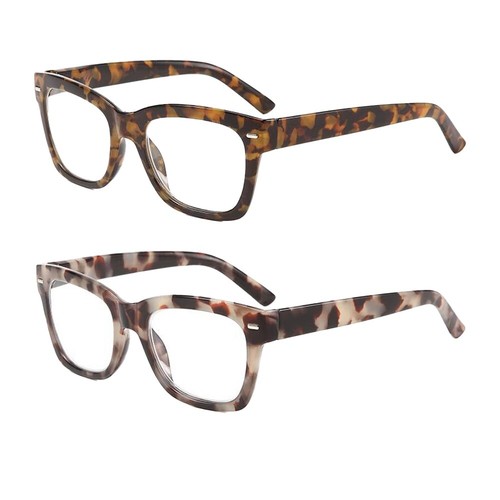 Coffee Tortoise Oversized Reading Glasses Unisex Womens Mens Quality Reader - Picture 2 of 25
