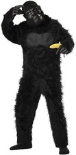 Gorilla Plush Bodysuit Jungle Safari Animal Fancy Dress Halloween Child Costume
