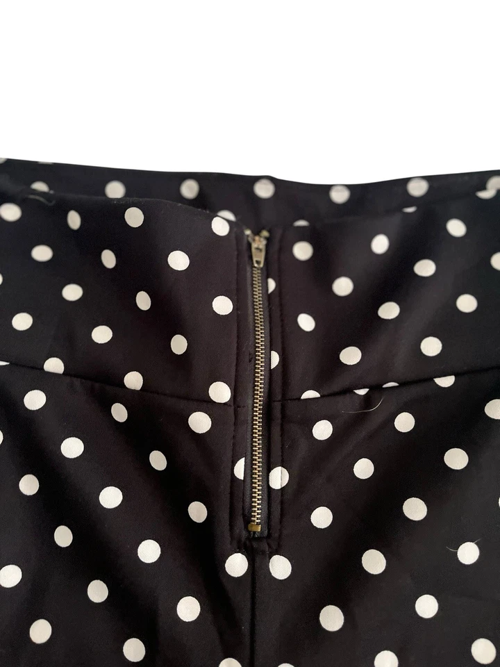 Eye Candy By One Step Up Leggings Womens XL Polka Dot Print Front Zipper - Image 3 of 4