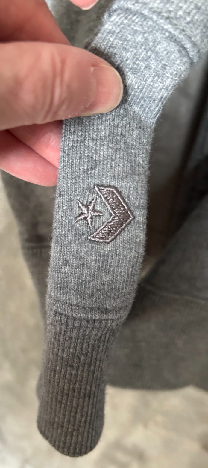 Converse Men's Gray Pullover Hoodie XL Long Sleeve Sweatshirt Casual thumbnail 5