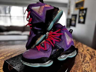 Nike LeBron 19 Purple Teal- Barely Worn- Men's 10- Ships Next Day