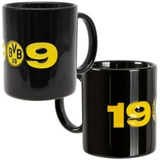 BVB Tasse 1909 geprägt Becher Kaffeebecher Borussia Dortmund Shop BVB Fanartikel