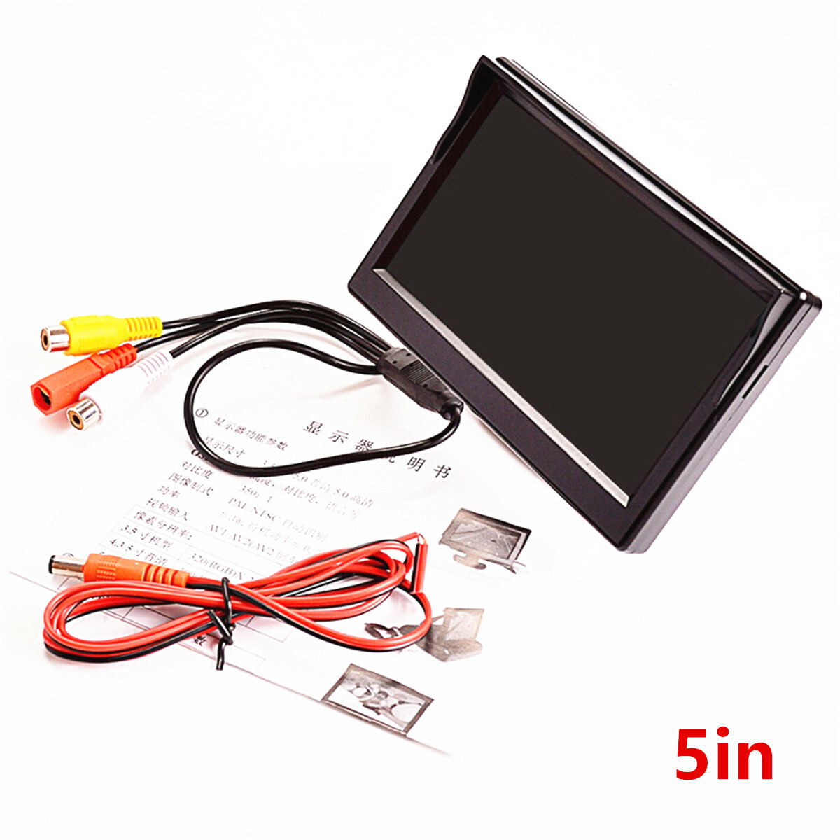 Car Rear View Camera Parking Monitor TFT LCD HD Screen Display 2 Way Video Input
