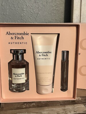 Abercrombie & Fitch  3 pc Parfum , Travel Perfume & Lotion Gift Set NEW