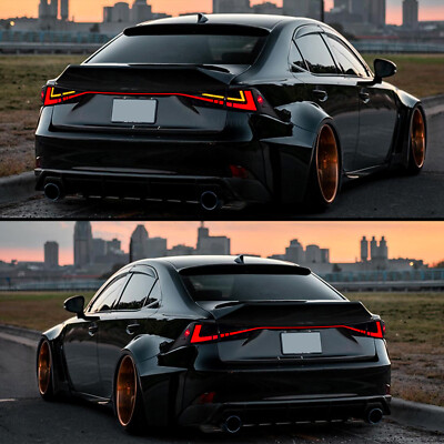 #ad LED Tail Lights For Lexus IS250 300h 350 F 2013 2020 Smoke Start UP Animation $439.99