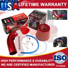 Car Cold Air Intake Filter Induction Pipe Power High Flow Hose System Auto Kit