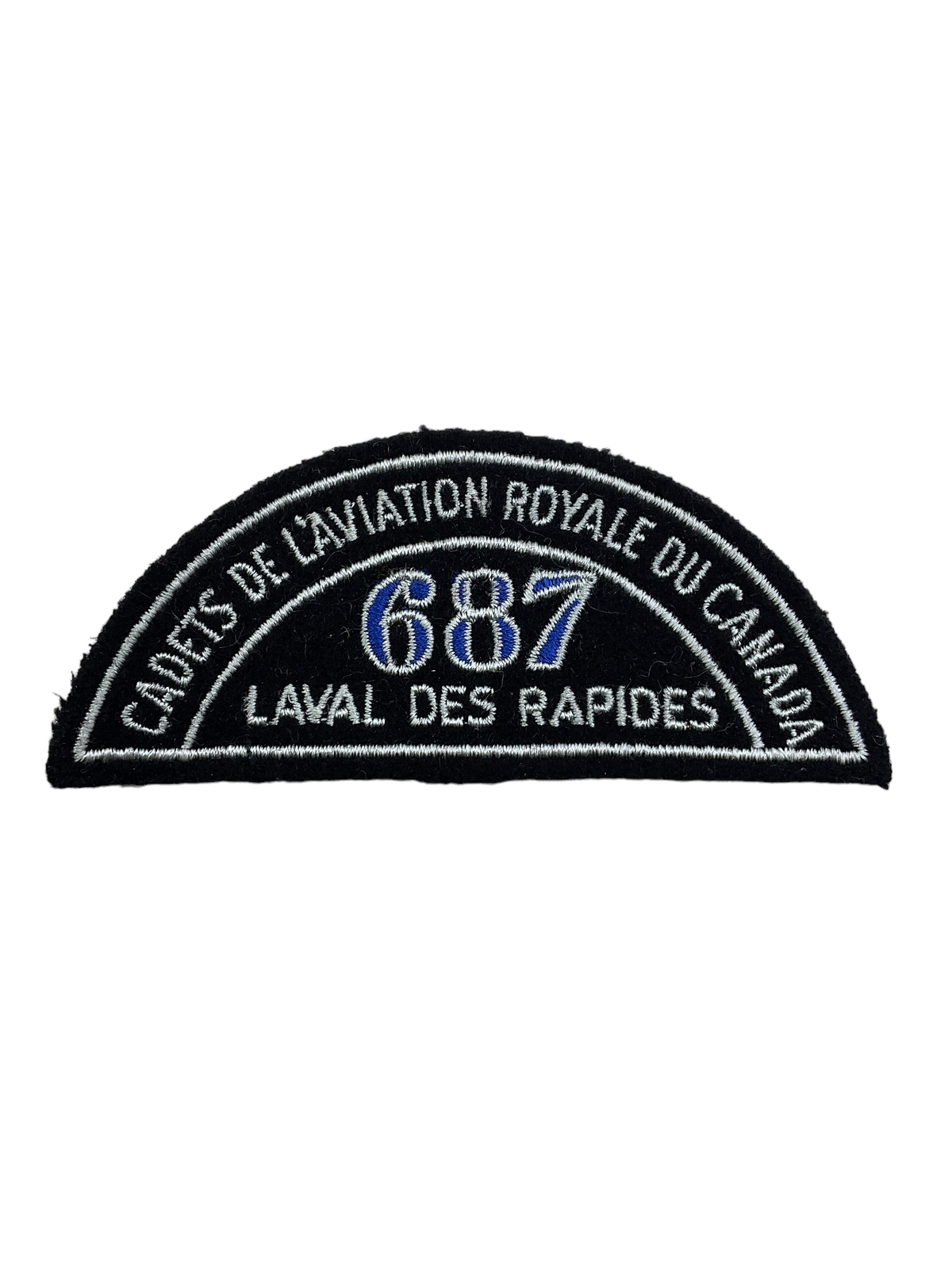 Canadian RCAC Air Cadets 687 Laval Des Rapides Shoulder Title Insignia Patch