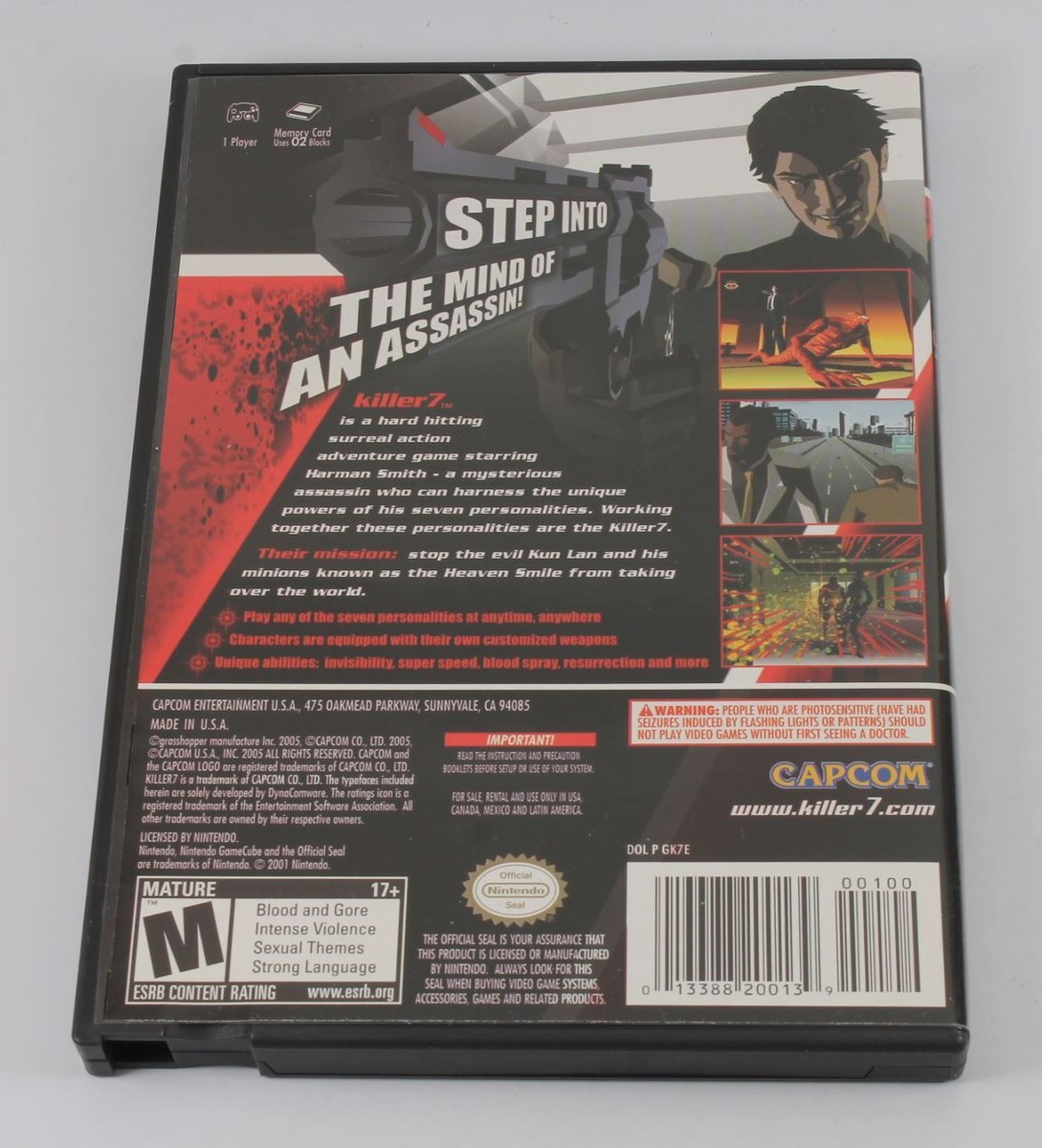 Killer (USA NTSC – NOT FOR UK CONSOLES) (GameCube) -Free Tracked