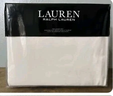 BRAND NEW RALPH LAUREN QUEEN SHEET SET 4PC COTTON FLANNEL COLOR CREAM