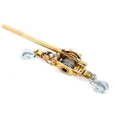 4400LB 2 Ton Hand Lever Block Chain Hoist Ratchet Type Puller Come Along Cable