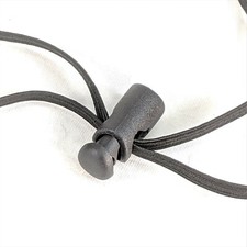  10Pack Push-Lock, Cord Stop for:1/4"Webbing or 1/8"Cord, STATIC/ELASTIC,US Made