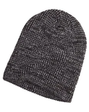 Pack Of 5 Big Accessories BA524 Unisex Acrylic Rib Knit Ribbed Marled Beanie