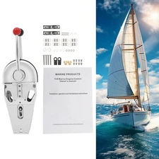 Throttle Control Boat Dual Control Lever Twin Lever Handle for Marine Engine NEW