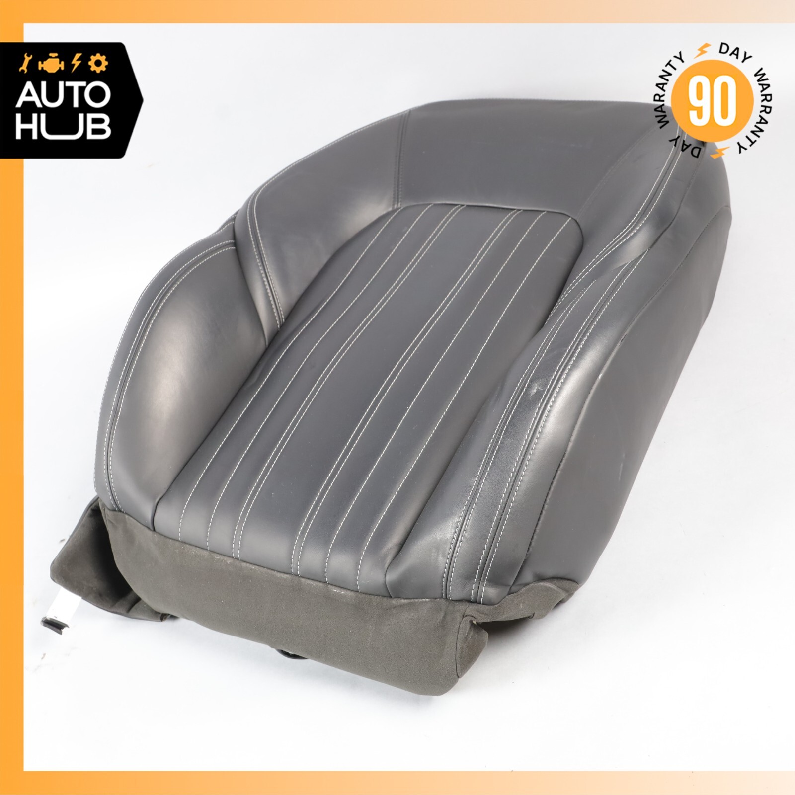 14-17 Maserati Ghibli M157 Front Left Top Upper Seat Cushion Black OEM 75k