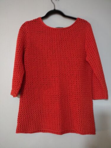 RALPH LAUREN Exclusive Hand Knit Sweater Large Ora