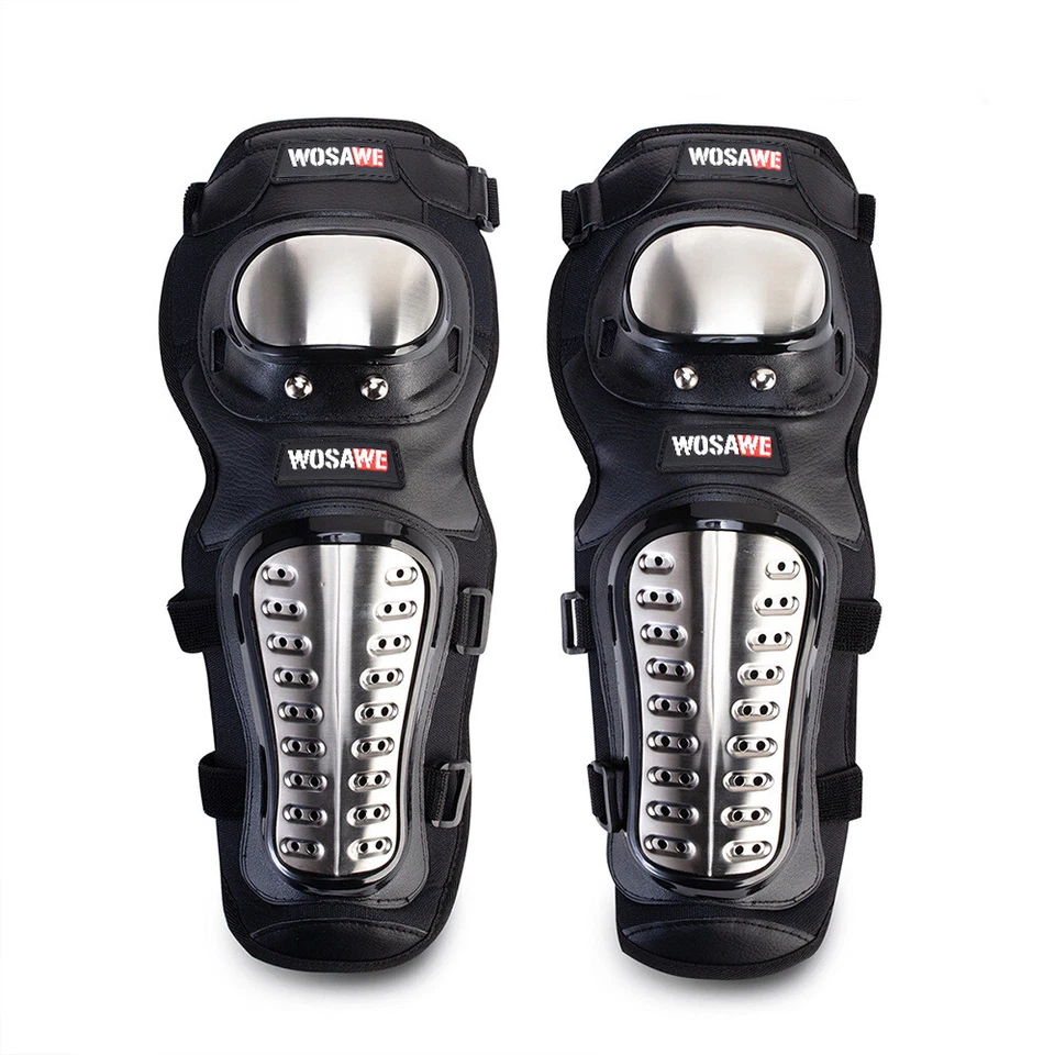 WOSAWE Motorcycle Protective Knee Elbow Pads Gear Shin Armor Motorbikr Guards - Image 4 of 4