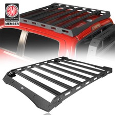 Steel Roof Cargo Rack W Led Light Bar Fit Toyota Tacoma 2005-2023 Double Cab