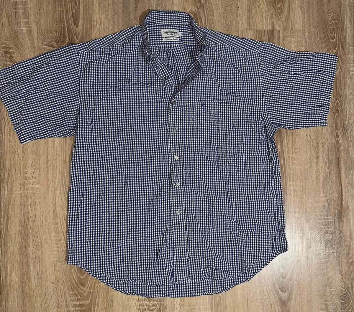 Camicia YSL Yves Saint Laurent uomo casual moderna estiva fresca taglia XL