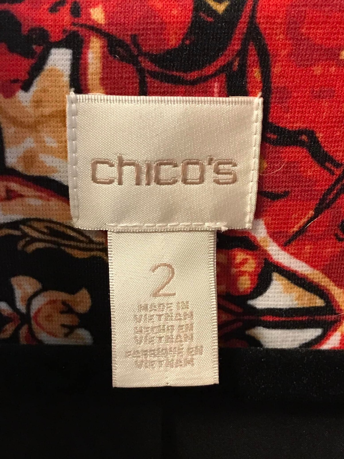 Chico's Printed Statement Jacket Single Button Bl… - image 6
