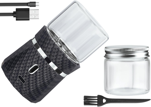 Electric Grinder Automatic Mini Size Spice Crusher Herbal Grinder with 2PCS Glas