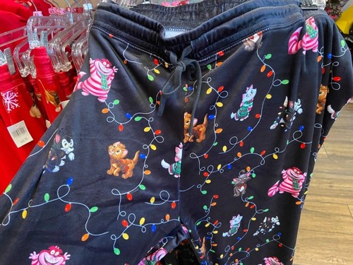 Disney Store Parks Cats Jogger Lounge Pants Women Figaro Cheshire Marie Toulouse - Picture 4 of 4
