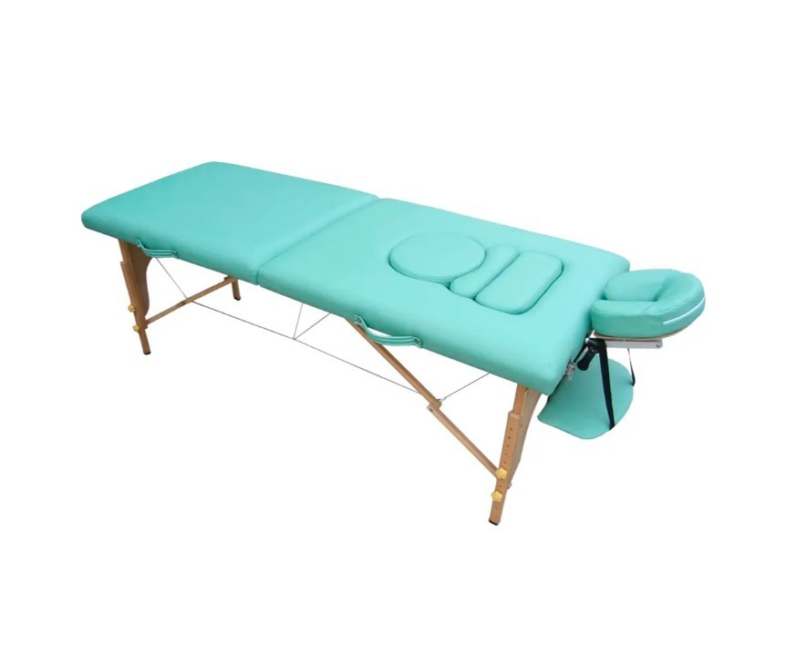 Mobile Massageliege für Schwangere Entnehmbare Polsterteile Buchenholz Physio