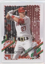 2021 Topps Holiday WalMart Mega Box SP Variation Mike Trout (Santa Belt) #HW27