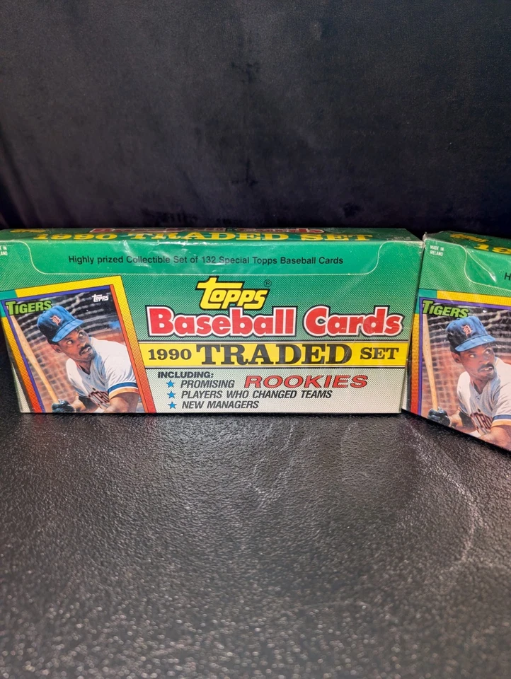 Lote de 2 tarjetas Topps 1990 intercambiadas de béisbol nuevas caja sellada de fábrica 132 *RG30* Foto 4 de 4