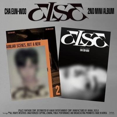 CHA EUN-WOO ELSE 2nd Mini Album 2 Ver SET/2CD+3 Book+2 Photo+4 Card+2Poster+GIFT