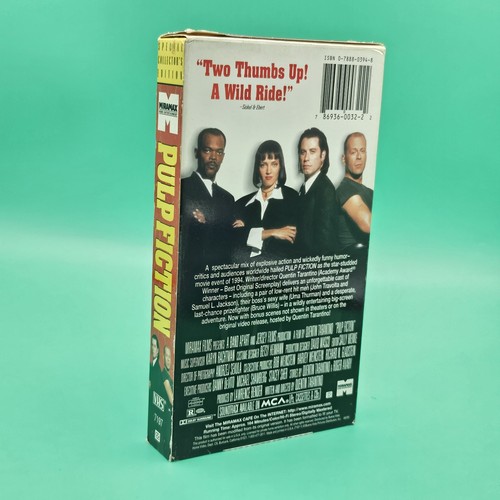 VTG Pulp Fiction VHS Special Collectors Edition With Bonus Scenes Tarantino 1996 - Picture 2 of 4