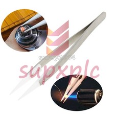Stainless Steel Ceramic Tweezers Heat Resistant Non Conductive Ceramic tip