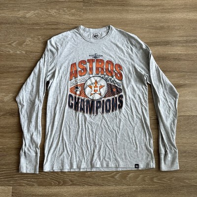 Houston Astros MLB Baseball 2022 ALCS Champions  47 T Shirt Gray Men s Small