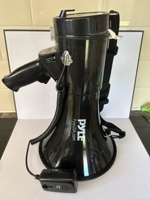 Pyle Megaphon PA-Lautsprecher mit Sirene - 50 W lautes Horn mit einstellbarer Lautstärke