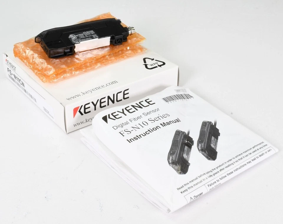 KEYENCE FS-N11CN Fiber Optic Sensor NEW - Image 2 of 2