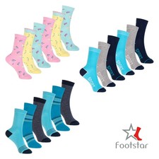 Footstar Bunte Baumwoll Socken für Kinder (6...