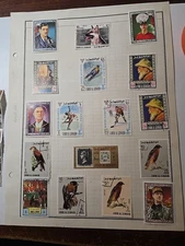 Lot of 76 UMM AL QIWAIN  Used Stamp Hinged and Unhinged