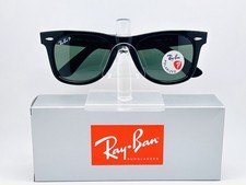 Ray-Ban Original Wayfarer RB2140 50mm Polarized Sunglasses - Black / Green Lens