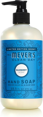 MRS. MEYER'S CLEAN DAY Liquid Hand Soap, Blueberry Scent, 12.5 Ounce Bottle