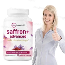 Saffron+ Advanced Supplements 60 Veggie Capsules 10-in-1 with Saffron Extract