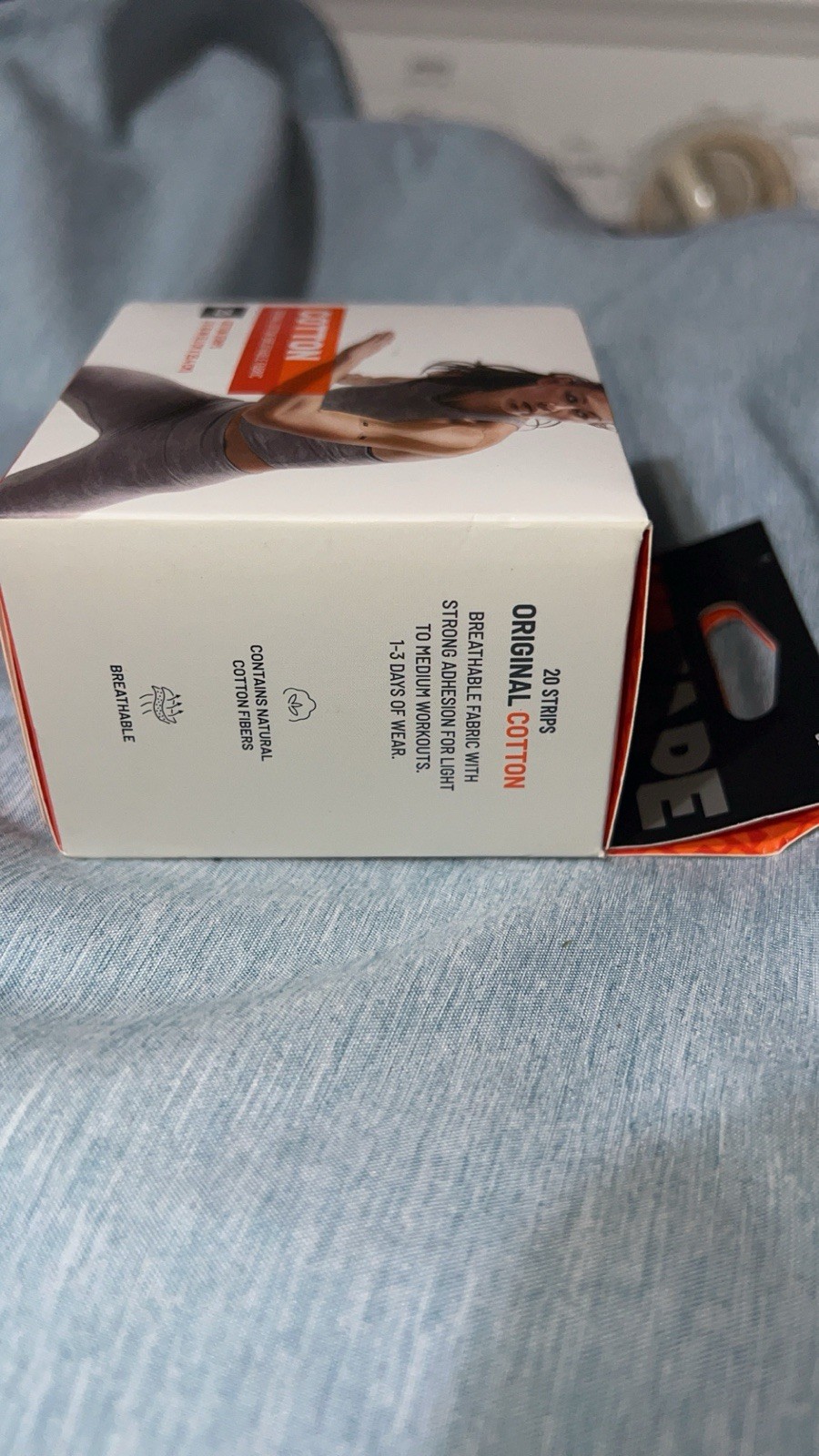 KT Tape Cotton Elastic Kinesiology Athletic Tape 20 Count 10” Precut Strips