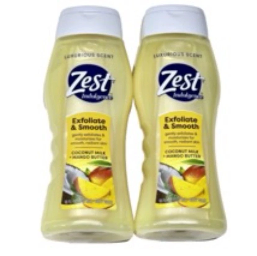 Paquete de 2 Jabón Corporal Suave Coco Mango Exfoliante Lujoso Aroma Zest Indulgence Foto 2 de 2