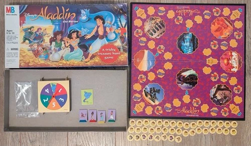 Milton Bradley Aladdin the Series Treasure Hunt Board Game Vintage Vtg