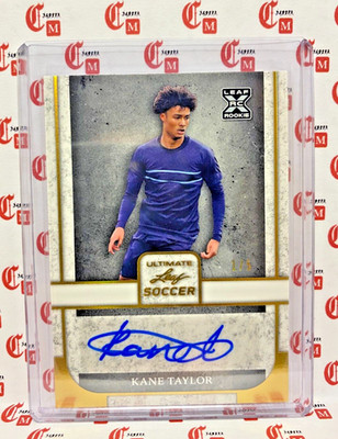 Kane Taylor - 1/5 - GOLD AUTO - XRC ROOKIE - 2022 LEAF ULTIMATE SOCCER - BA-KT1
