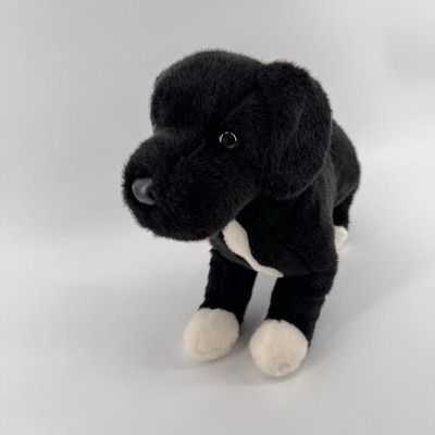 Douglas Cuddle Toys 17'' Twister Black Lab Pit Bull Mix Puppy Stuffed Animal Toy