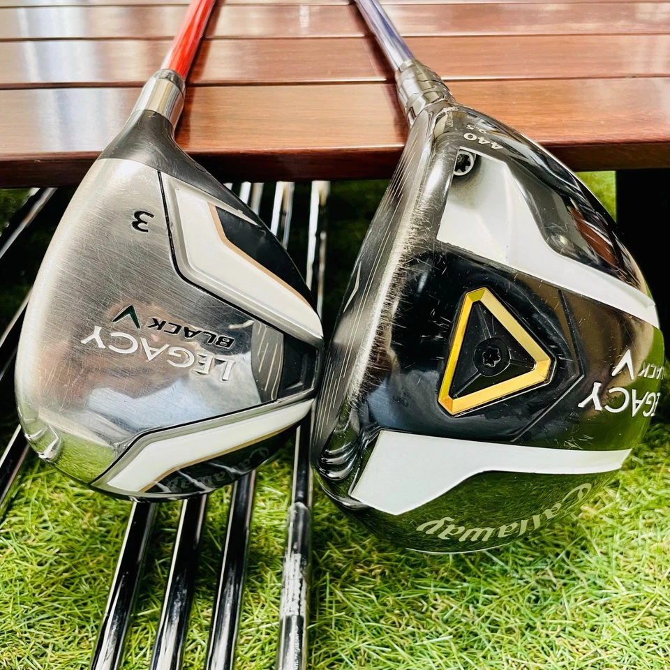 Callaway Legacy Black Fullset 1w3w34hy Irons 5-9P 11Pics Clubs 1w small dent - Image 2 of 4