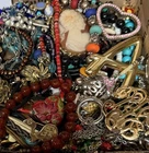Vintage & Modern Some Signed Costume Jewelry Lot Full Small Priority Box # 5