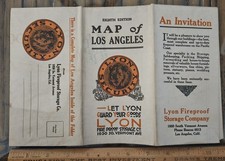 Selten! 1923 Los Angeles Lyon Lager Kalifornien CA Broschüre Foto 22"x28" KARTE