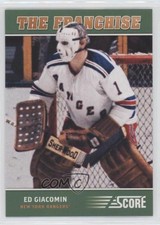 2012-13 Score Retail The Franchise Original Six Ed Giacomin #OS5 HOF rj2